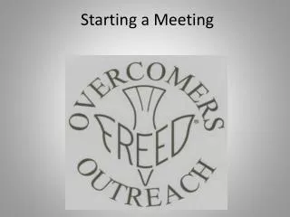 Starting a Meeting