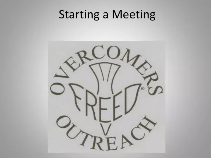 starting a meeting