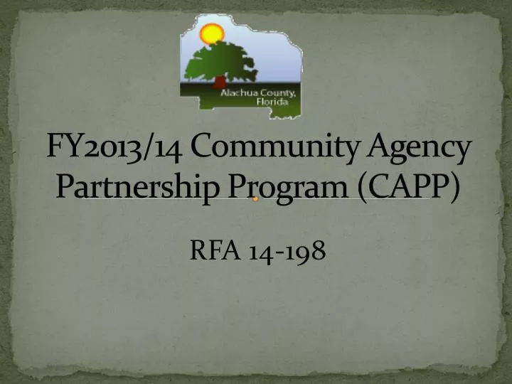 fy2013 14 community agency partnership program capp