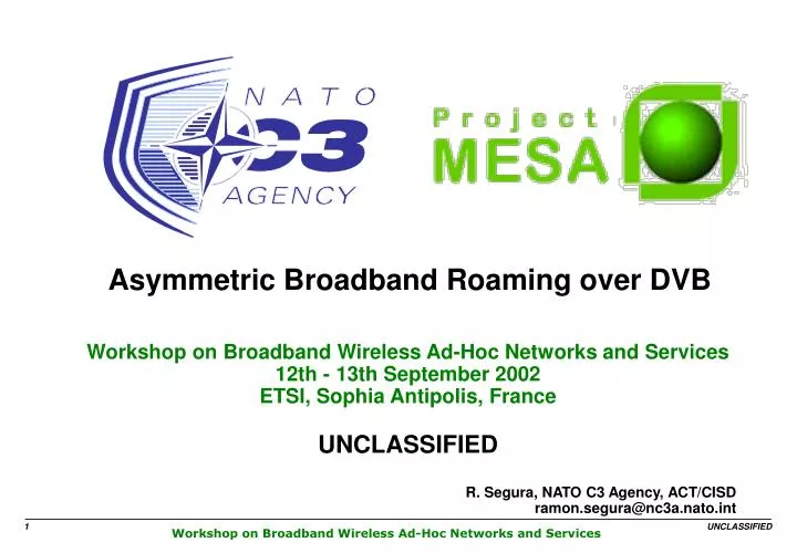 asymmetric broadband roaming over dvb