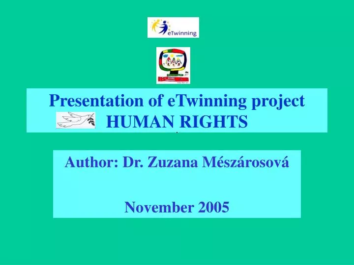 presentation of etwinning project human rights