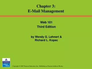 Chapter 3: E-Mail Management