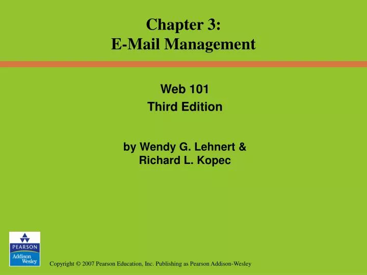 web 101 third edition by wendy g lehnert richard l kopec