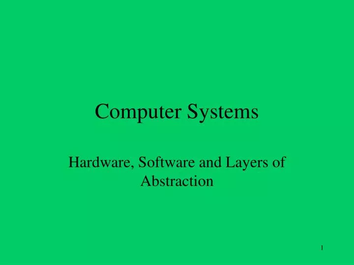 computer systems
