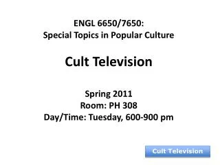 Cult Television
