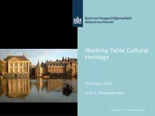 Working Table Cultural He ritag e