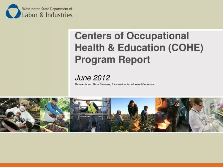 centers of occupational health education cohe program report