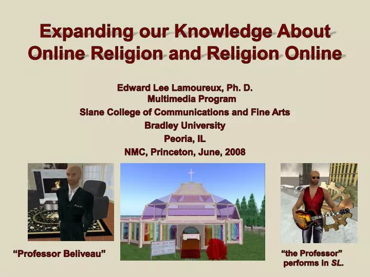 expanding our knowledge about online religion and religion online