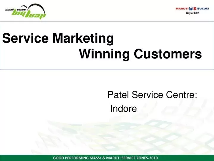 service marketing winning customers