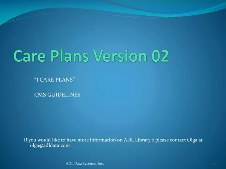 care plans version 02