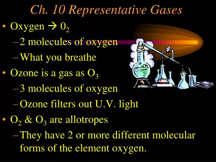 ch 10 representative gases