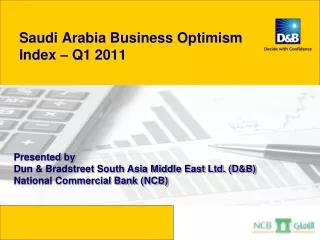 Saudi Arabia Business Optimism Index – Q1 2011