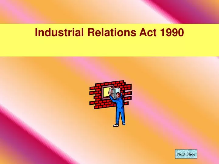 industrial relations act 1990