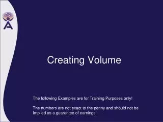 Creating Volume