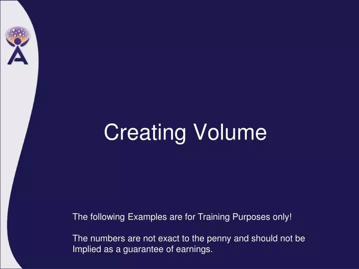 creating volume