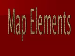 Elements on a Map