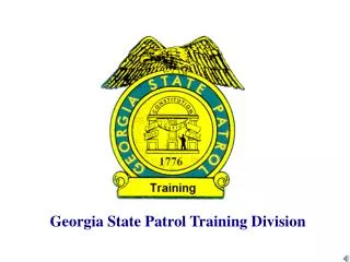 Georgia State Patrol Training Division