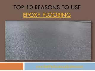 Top 10 Reasons To Use Epoxy Flooring