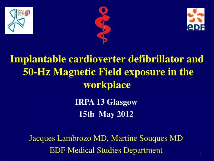 implantable cardioverter defibrillator and 50 hz magnetic field exposure in the workplace
