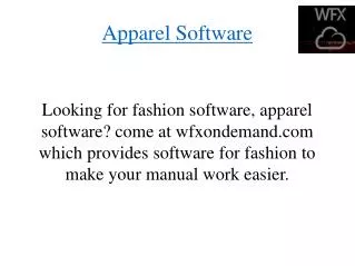 Apparel Software