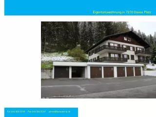 Eigentumswohnung in 7270 Davos Platz