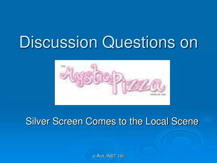 discussion questions on