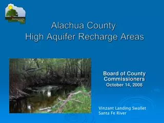 Alachua County High Aquifer Recharge Areas