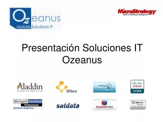 Presentación Soluciones IT Ozeanus