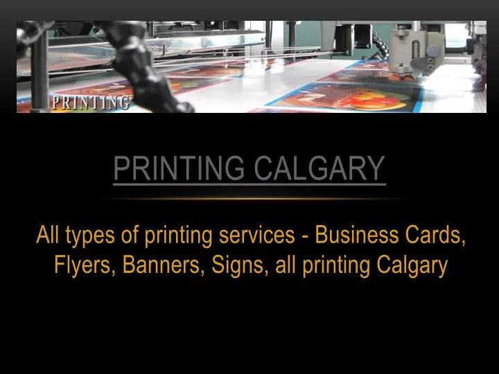 printing calgary