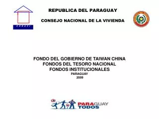 REPUBLICA DEL PARAGUAY CONSEJO NACIONAL DE LA VIVIENDA