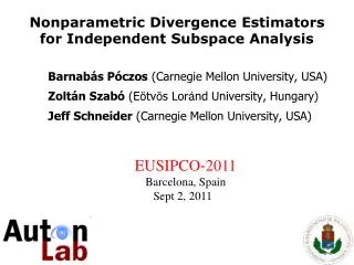 Nonparametric Divergence Estimators for Independent Subspace Analysis