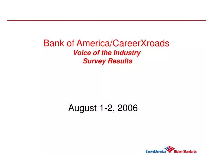 bank of america careerxroads voice of the industry survey results