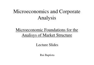 Lecture Slides Rui Baptista