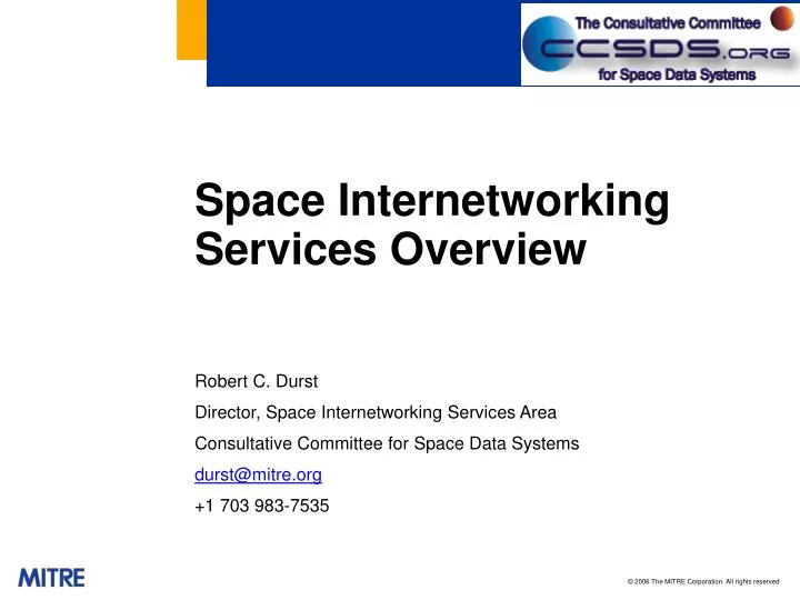 space internetworking services overview