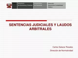 SENTENCIAS JUDICIALES Y LAUDOS ARBITRALES