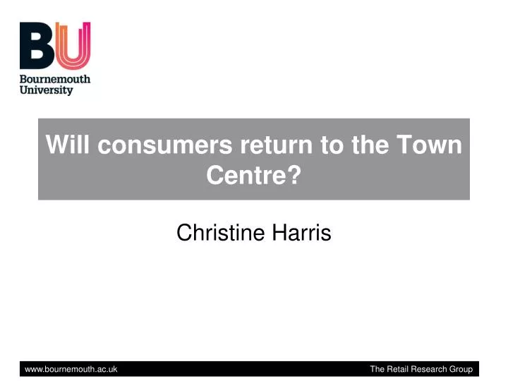 will consumers return to the town centre