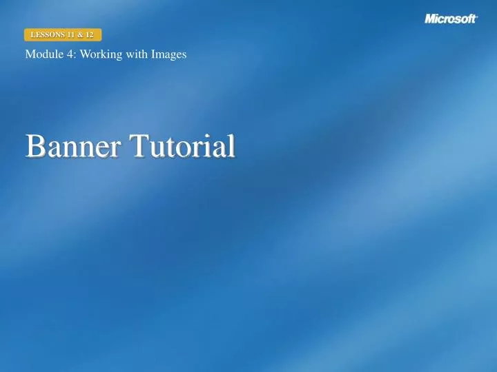 banner tutorial