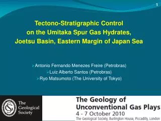 Tectono-Stratigraphic Control on the Umitaka Spur Gas Hydrates,