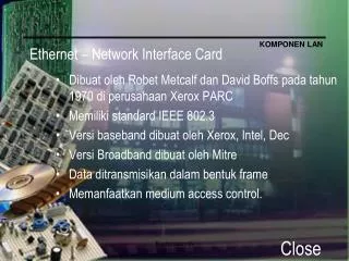 Ethernet – Network Interface Card