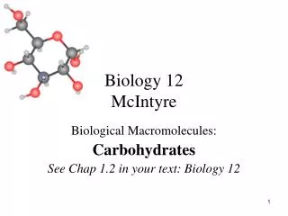 Biology 12 McIntyre
