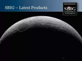 SBIG – Latest Products