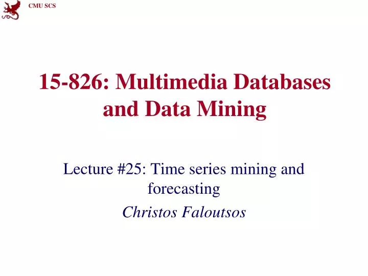 15 826 multimedia databases and data mining