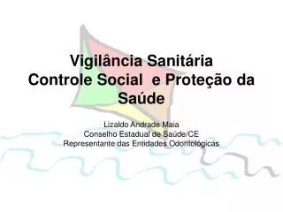 Vigilância Sanitária Controle Social e Proteção da Saúde