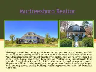 Murfreesboro Real Estate
