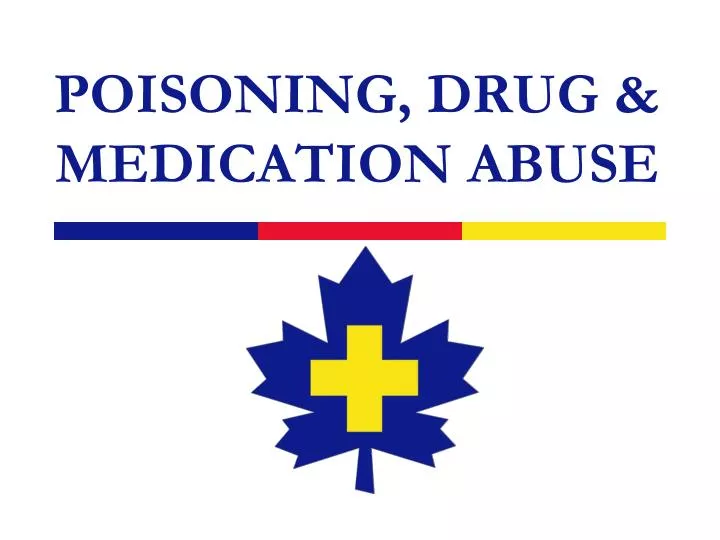 poisoning drug medication abuse