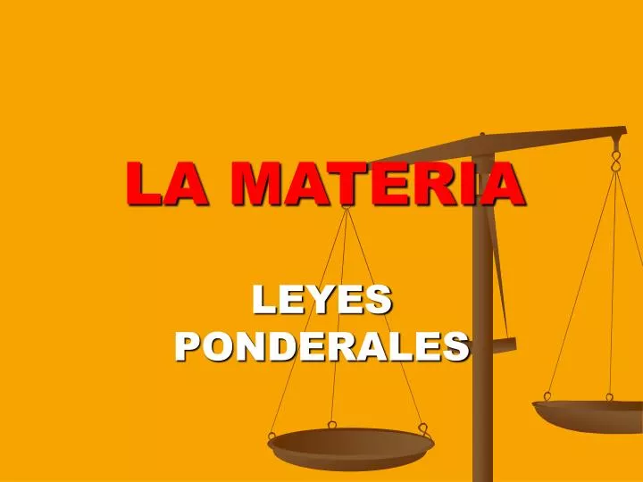 la materia