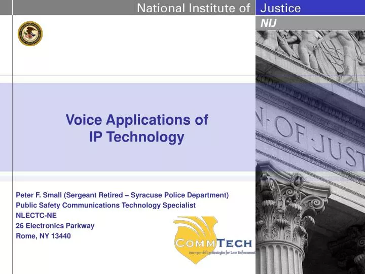 voice applications of ip technology