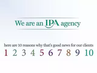 IPA members are recommended by ISBA, the voice of British advertisers