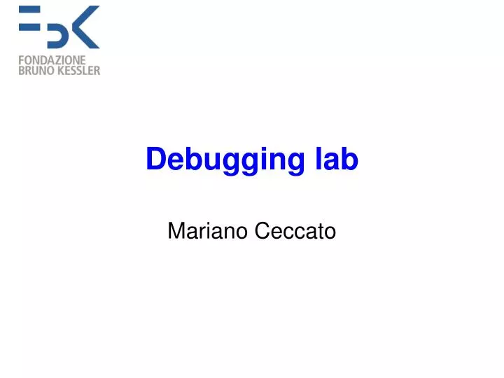 debugging lab
