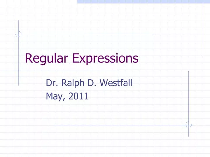 regular expressions